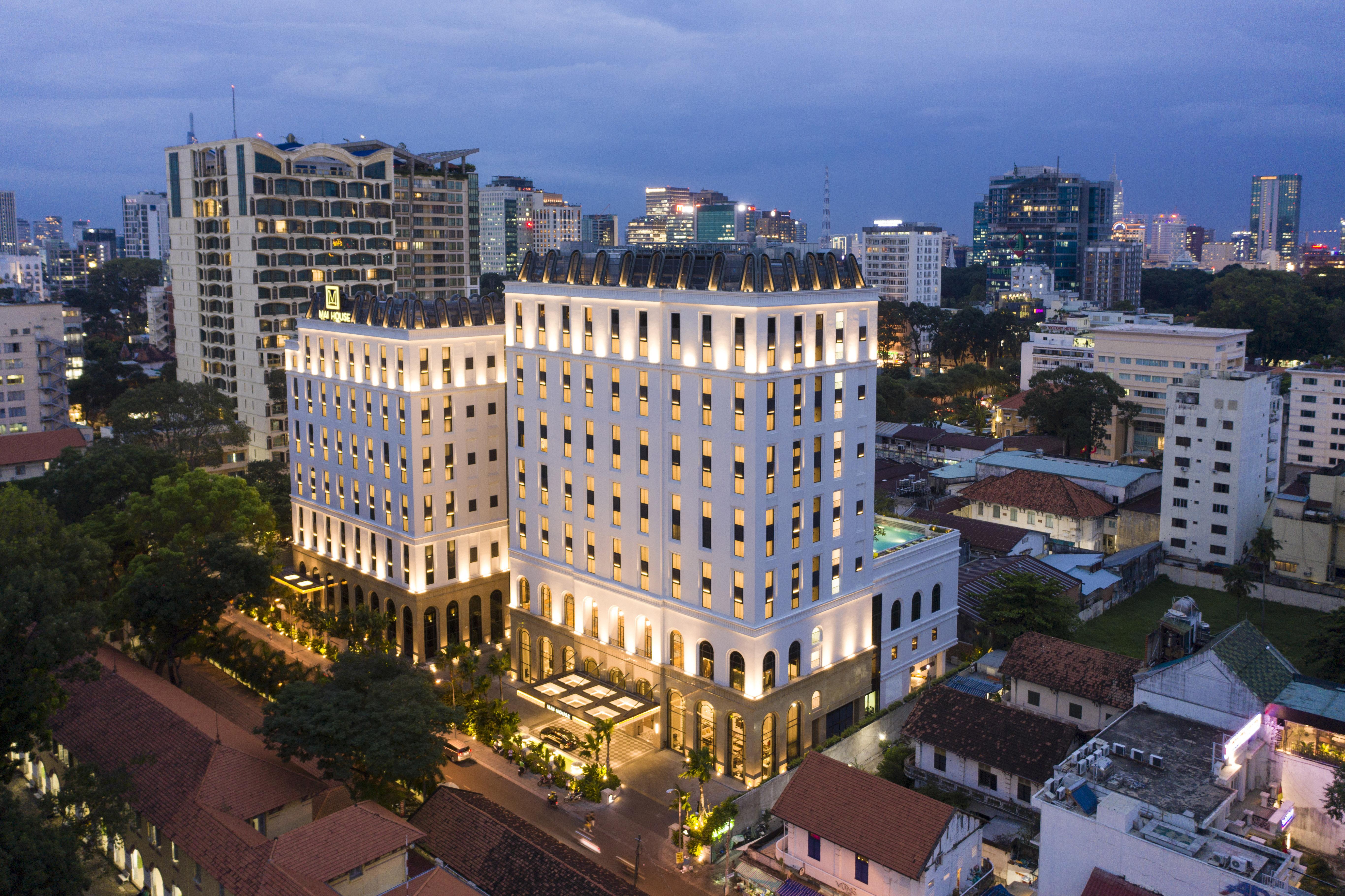 فندق ماي هاوس سايجون مدينة هوشي منه المظهر الخارجي الصورة The hotel at night